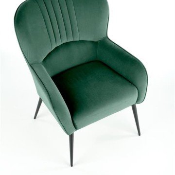 Фото3.Кресло Halmar VERDON Темно-зеленый